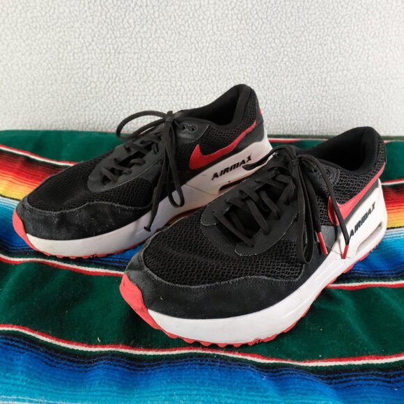 Nike Air Max Sneakers Mens 12 Black White Red Air System Shoes Athletic - Picture 3 of 10